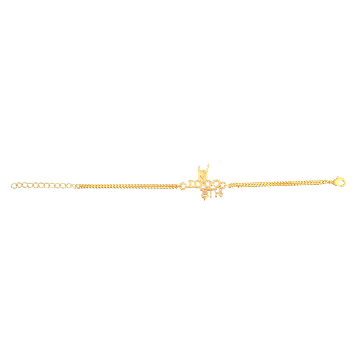 trueBrowns Gold Tone Cool Bhai Bracelet Style Rakhi - Distacart