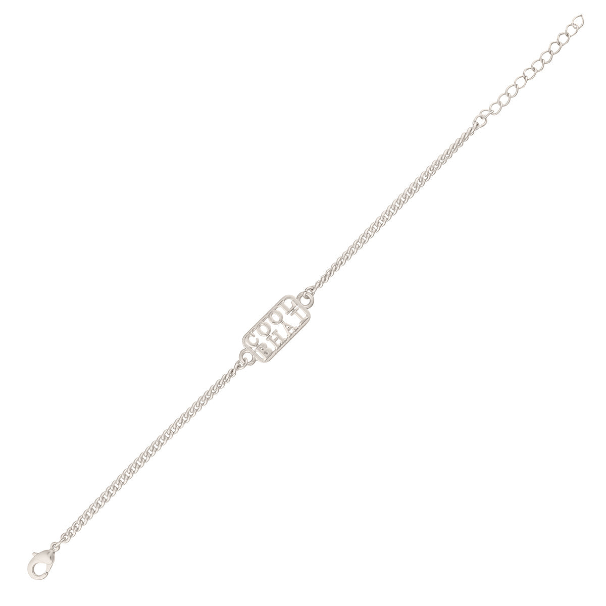 trueBrowns Silver Tone Cool Bhai Bracelet Style Rakhi