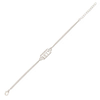 Thumbnail for trueBrowns Silver Tone Cool Bhai Bracelet Style Rakhi
