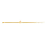 Thumbnail for trueBrowns Yellow Gold-Polished Trishul Bracelet Rakhi - Distacart