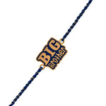 Thumbnail for trueBrowns X Voylla Navy Blue Enamel Big Brother Rakhi For Brother - Distacart