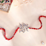 Thumbnail for trueBrowns X Voylla Sterling Silver Stylized Swastik Rakhi - Distacart