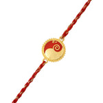 Thumbnail for trueBrowns Gold Tone Sterling Silver Stylized Ganesha Rakhi - Distacart