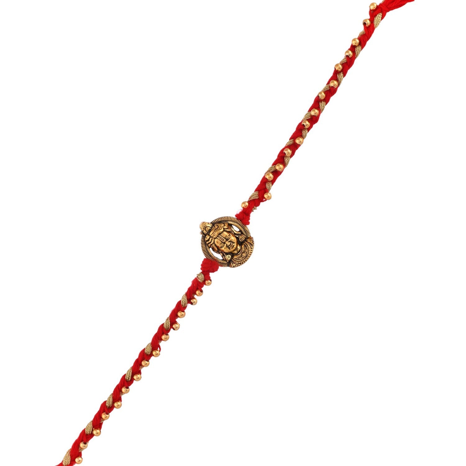 trueBrowns X Voylla Ram Lalla Gold Oxidised Rakhi For Brother - Distacart