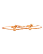Thumbnail for VOJ Set Of 2 Gold Polished Stone Studded Squares Shaped Bangles