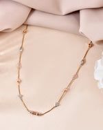 Thumbnail for VOJ Stainless Steel Hand Crafted Rose Gold Polished Chain With Beads