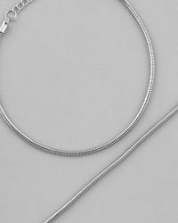 Thumbnail for VOJ Set Of 2 Silver Plated Snake Anklet