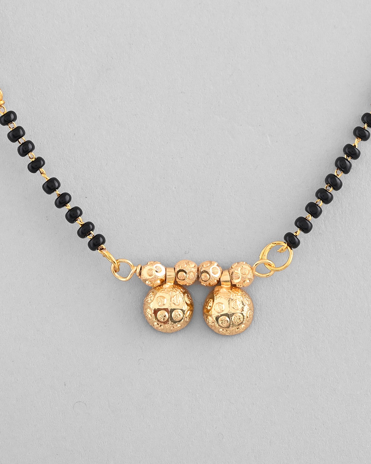 VOJ Gold-Plated Beaded Mangalsutra