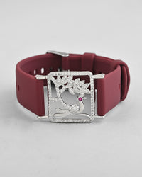 Thumbnail for VOJ Silver Plated AD Stone Studded Belt Bracelet