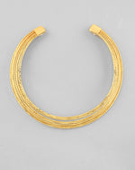 Thumbnail for VOJ Gold-Polished Muti Layared Hasli Necklace - Distacart