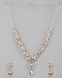 Thumbnail for VOJ CZ Stone Studded Gold Plated Jewellery Set
