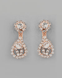 Thumbnail for VOJ CZ Stone Studded Gold Plated Jewellery Set