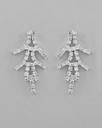 Thumbnail for VOJ AD Stone Studded Silver Plated Designer Jewellery Set