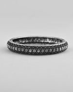 Thumbnail for VOJ Rhodium-Plated Contemporay Oxidized Cuff Bracelet - Distacart