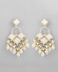 Thumbnail for VOJ Gold Plated geometrical Shaped Classic Drop Earrings