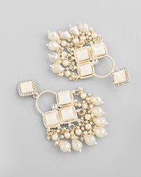 Thumbnail for VOJ Gold Plated geometrical Shaped Classic Drop Earrings