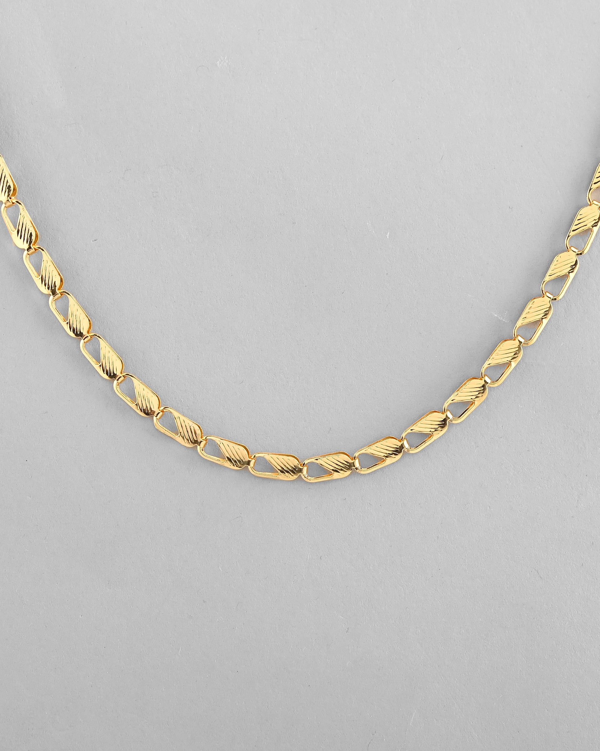 VOJ Gold-Polished Men Designer Chain - Distacart