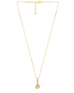 Thumbnail for VOJ Gold-Polished Designer Ad Studded Pendant With Chain - Distacart