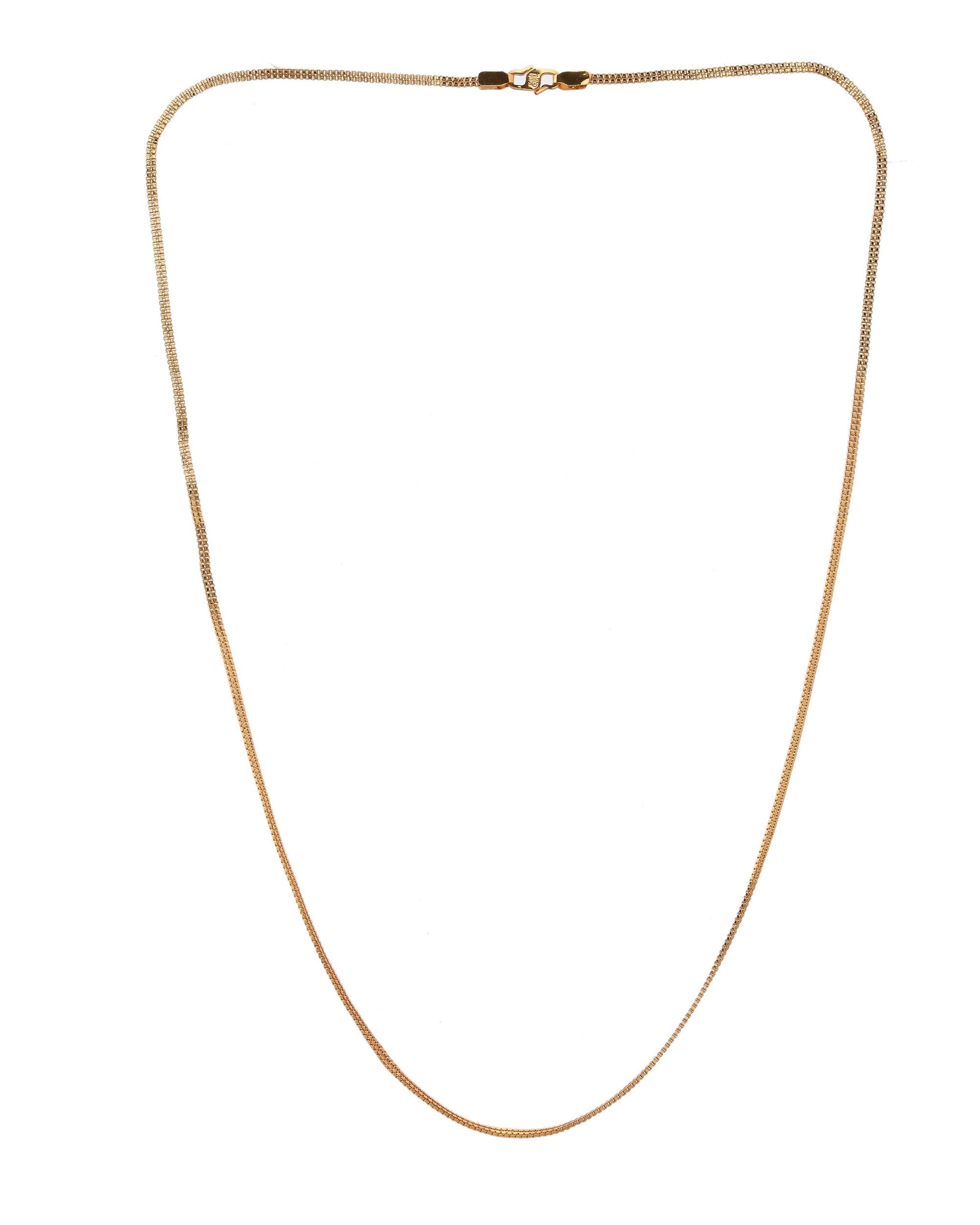 VOJ Gold-Polished Designer Box Women Chain - Distacart