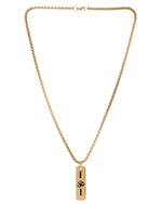 Thumbnail for VOJ Men's Gold-Polished Chain With Pandent - Distacart