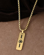 Thumbnail for VOJ Men's Gold-Polished Chain With Pandent - Distacart