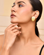 Thumbnail for VOJ Gold-Polished Anti Tarnish Leaf Shape Earrings - Distacart