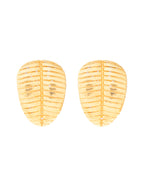 Thumbnail for VOJ Gold-Polished Anti Tarnish Leaf Shape Earrings - Distacart