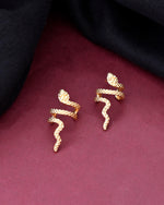 Thumbnail for VOJ Gold-Polished Anti Tarnish Snake Earrings - Distacart