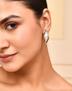 Thumbnail for VOJ Silver Plted Classic Shankh Shape Earrings - Distacart