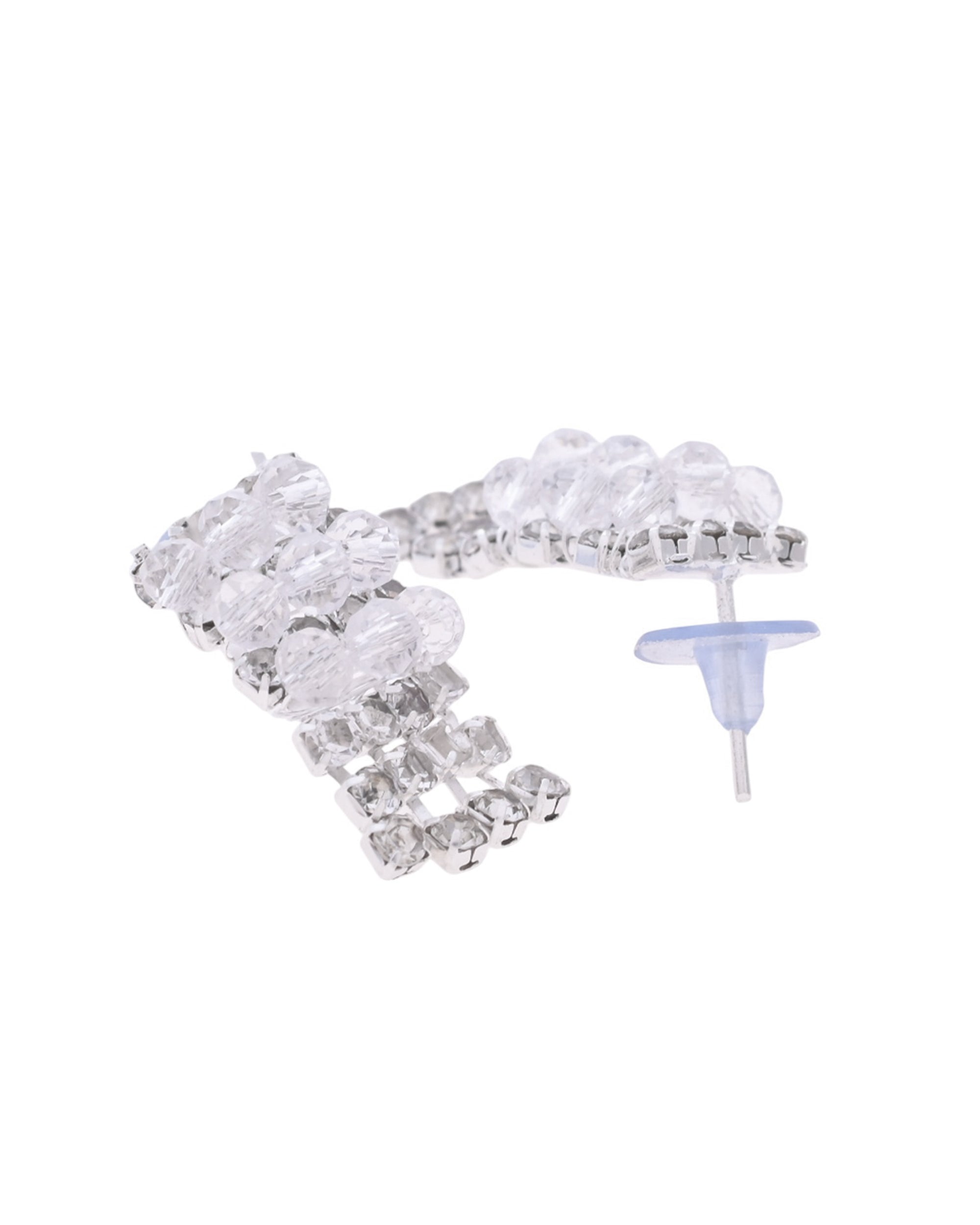 VOJ Silver Plated Stone Studded Necklace Set - Distacart