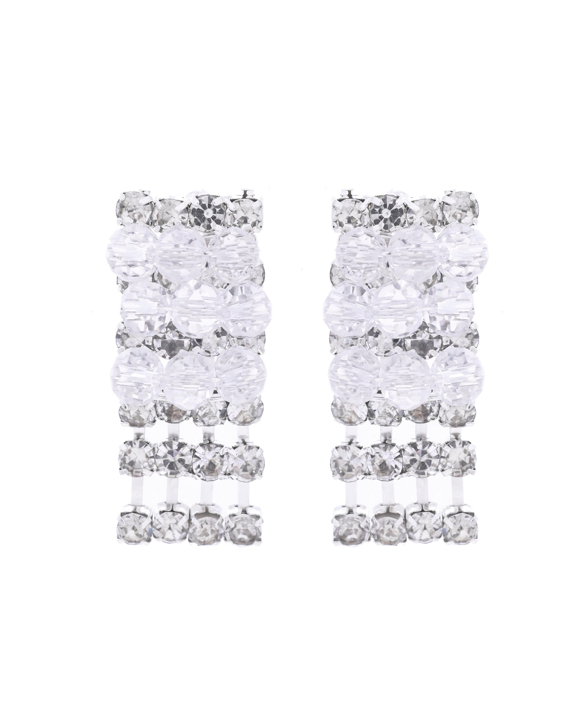 VOJ Silver Plated Stone Studded Necklace Set - Distacart