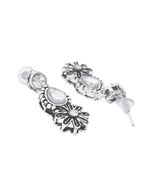 Thumbnail for VOJ Oxidized Floral Designed Stone Studded Necklace Set - Distacart