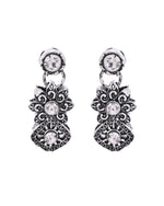 Thumbnail for VOJ Oxidized Designer Stone Studded Jewellery Set - Distacart