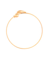 Thumbnail for VOJ Set of 2 Gold-Polished Tear Drop Shaped Bangles - Distacart