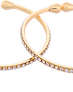 Thumbnail for VOJ Set of 2 Gold-Polished AD Stones Studded Minimal Bangles - Distacart