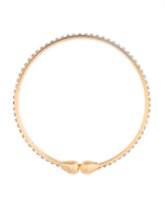 Thumbnail for VOJ Set of 2 Gold-Polished AD Stones Studded Minimal Bangles - Distacart