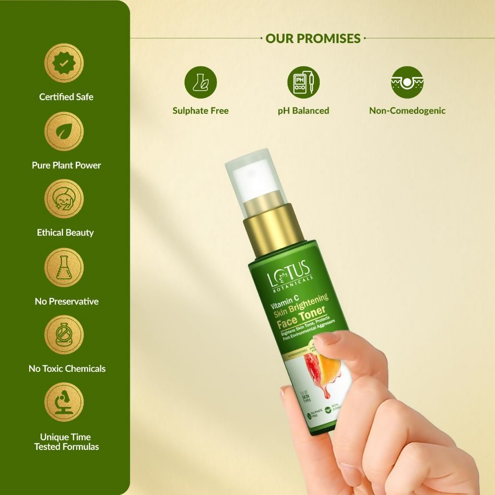 Lotus Botanicals 100x Vitamin C Skin Brightening Face Toner - Distacart