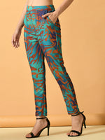 Thumbnail for Myshka Women's Multi Slim Fit Party Trouser - Distacart