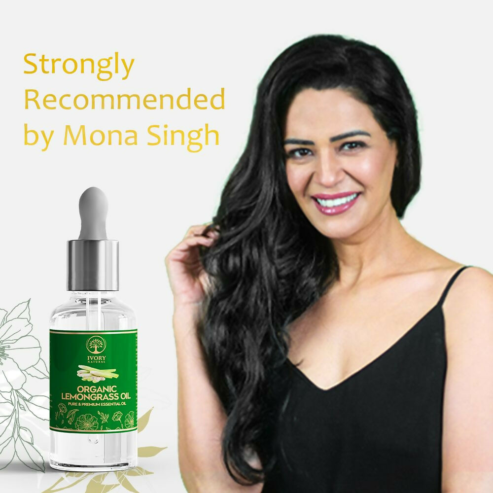 Ivory Natural Organic Lemongrass Oil Pure & Premium Essential Oil For Face, Scalp & Skin - Distacart