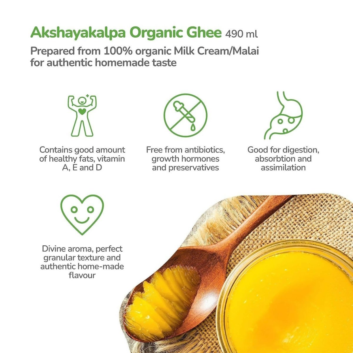 Akshayakalpa Organic Cow Ghee - Distacart
