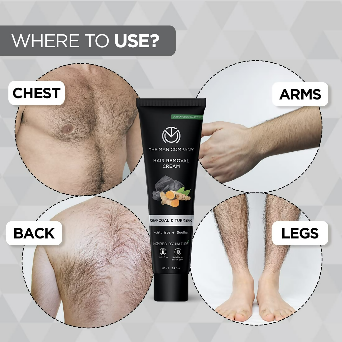 The Man Company Hair Removal Cream For Men - Distacart