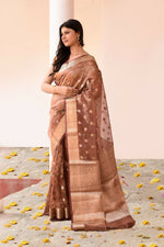 Thumbnail for Joban Fashion Copper Pure Banarasi Tissue Saree
