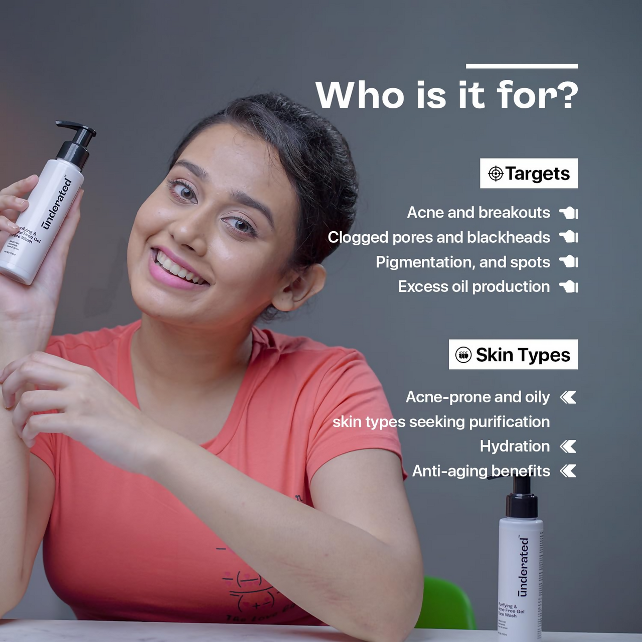 Underated Purifying and Acne Free Gel Face Wash