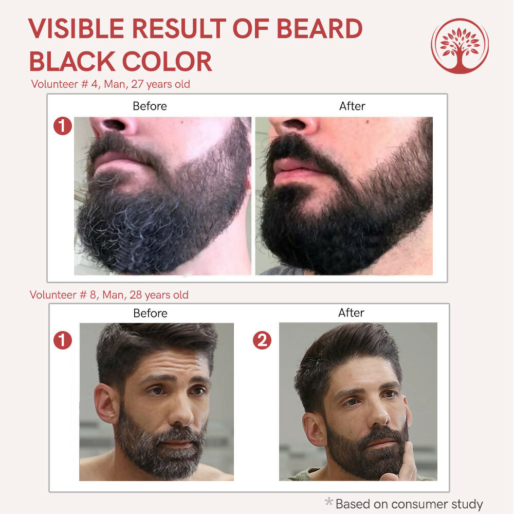 Ivory Natural Beard Black Color Organic - Instant Natural Plant Based Beard Color Powder - Distacart