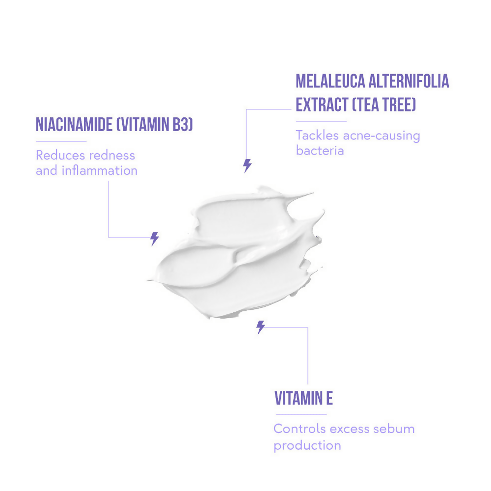 Acne Squad Face Moisturiser With Niacinamide & SPF 25 PA+++