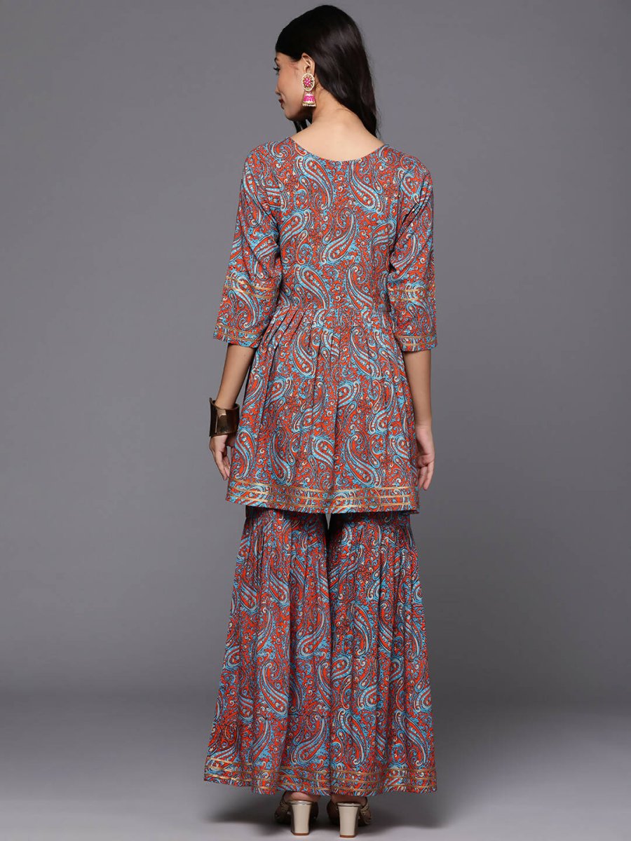 Ahalyaa Women's Traditional Wear Co-ods - Teal Blue - Distacart