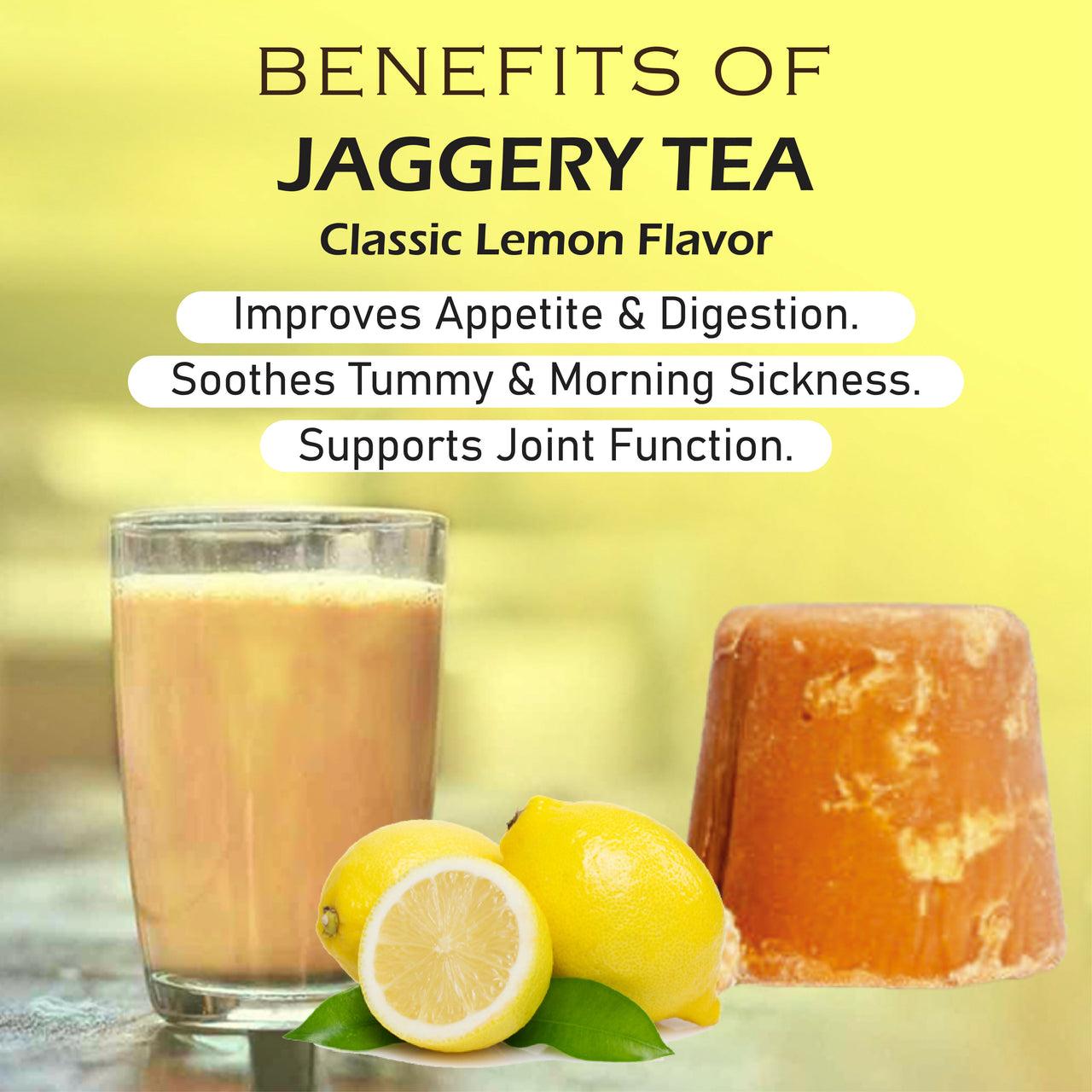 Naivedyam Classic Lemon Flavour Jaggery Tea - Distacart