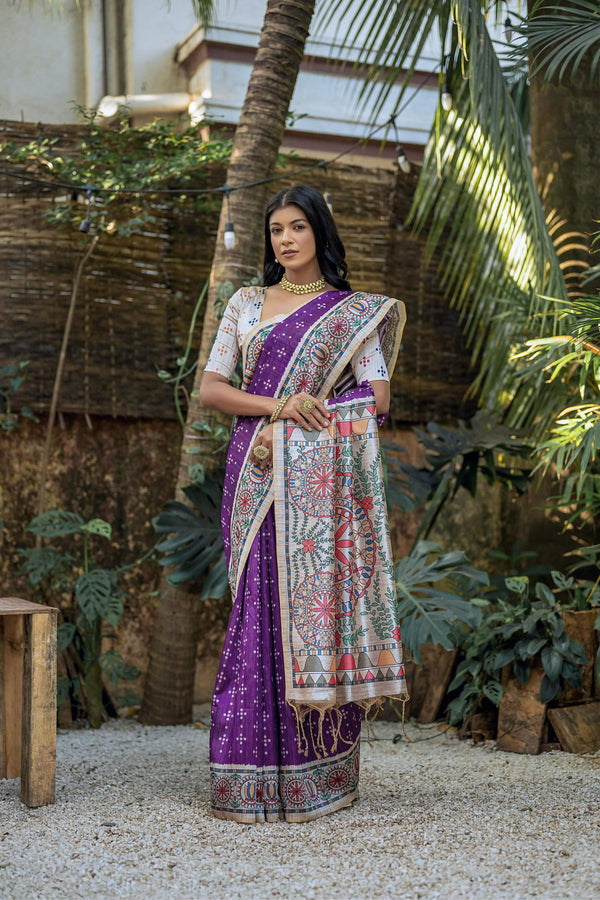 ISha-YOGITA MADHUBANI-Purple (2)