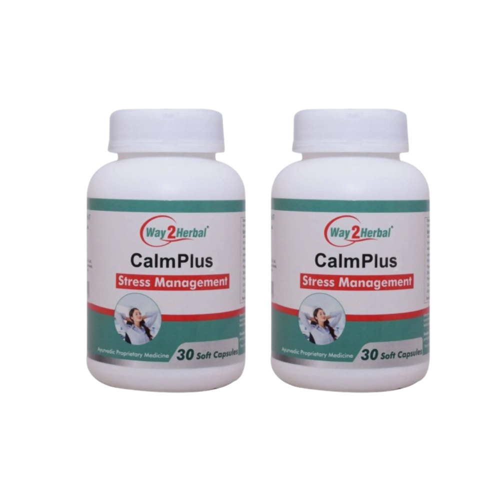 Way2herbal Calm Plus Capsules - Distacart