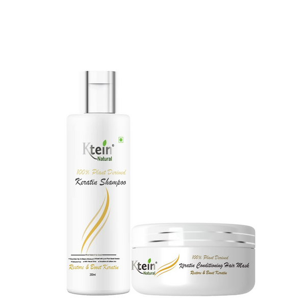 Ktein Natural 100% Plant Derived Keratin Shampoo & Conditioner Combo - Distacart